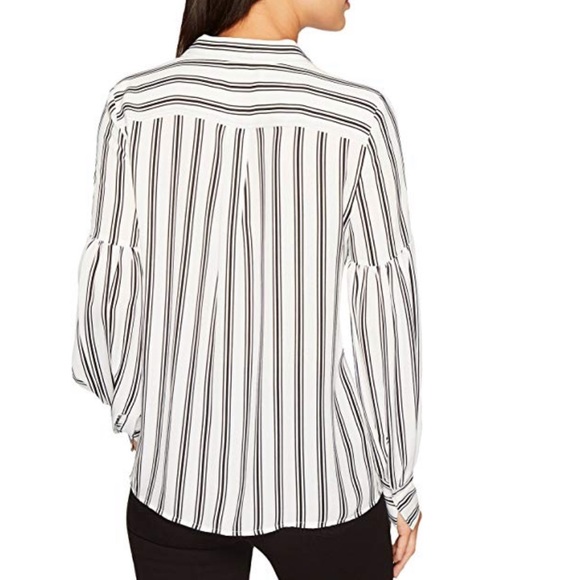 Vince Camuto Black & White Striped Blouse - Picture 2 of 3